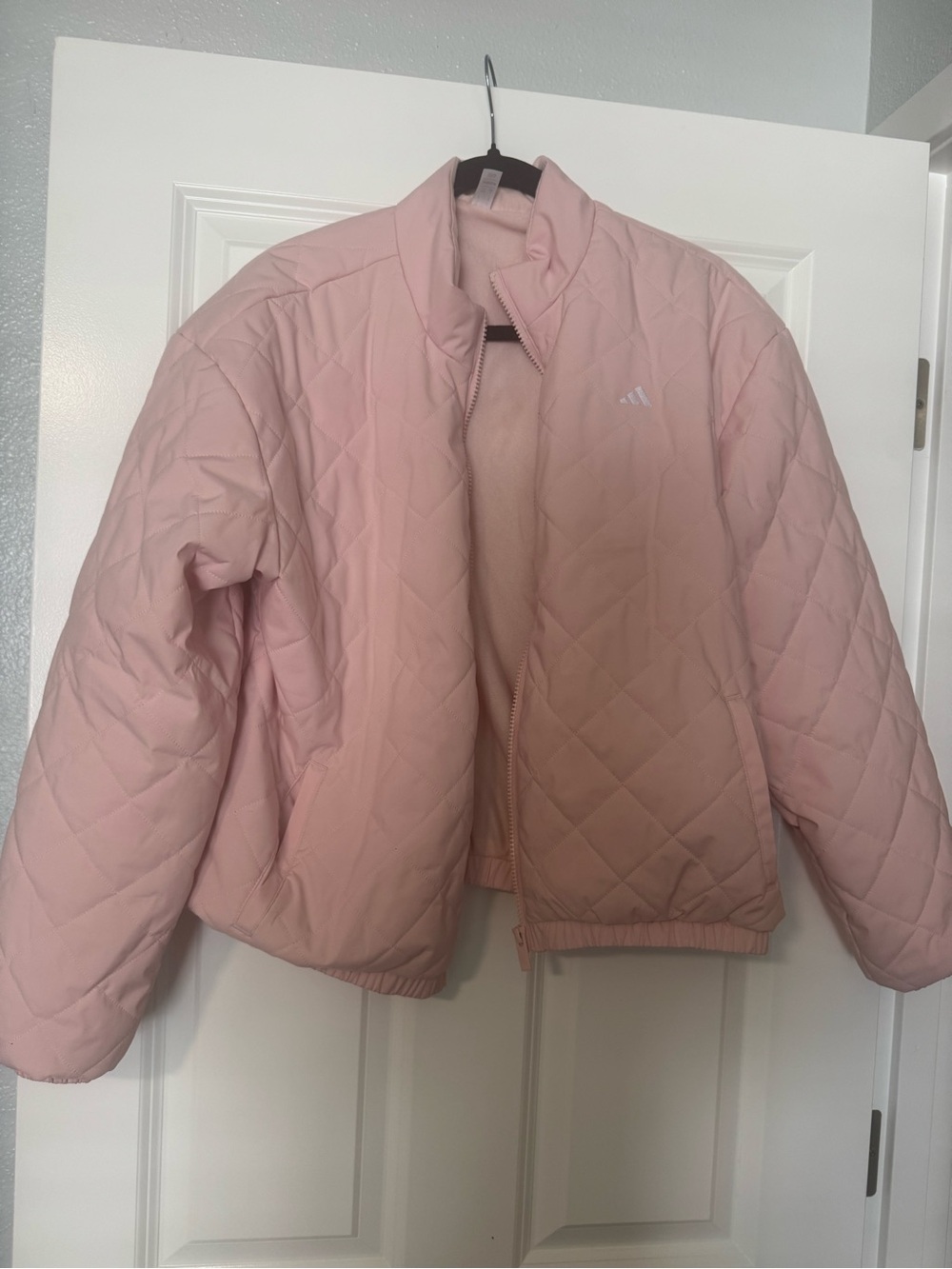 adidas Pink Quilted Women's Puffer Jacket